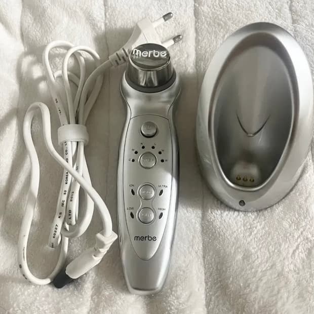 메르비 갈바닉 초음파 이온부스터 바디 얼굴 관리 마사지기 페이스