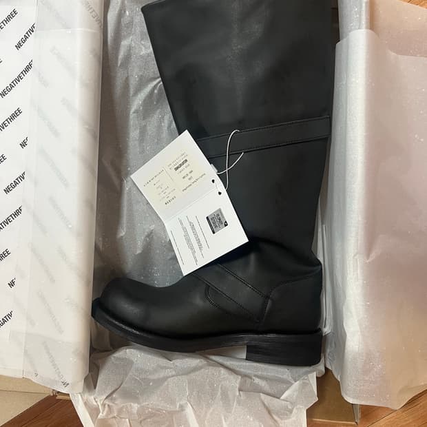 [새상품/당일배송] 네거티브쓰리 슬라우치 롱부츠 230