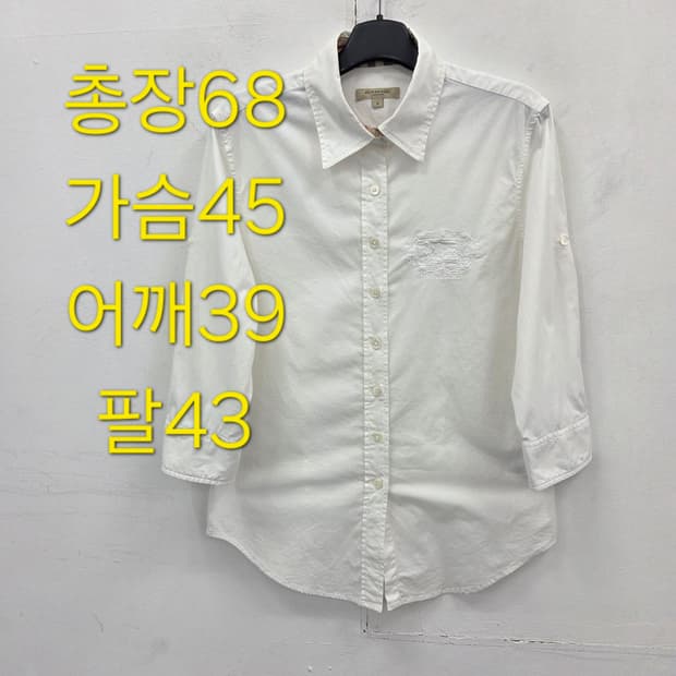 S 버버리 화이트 여성 셔츠