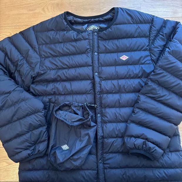 단톤 크루넥 이너 다운 재킷