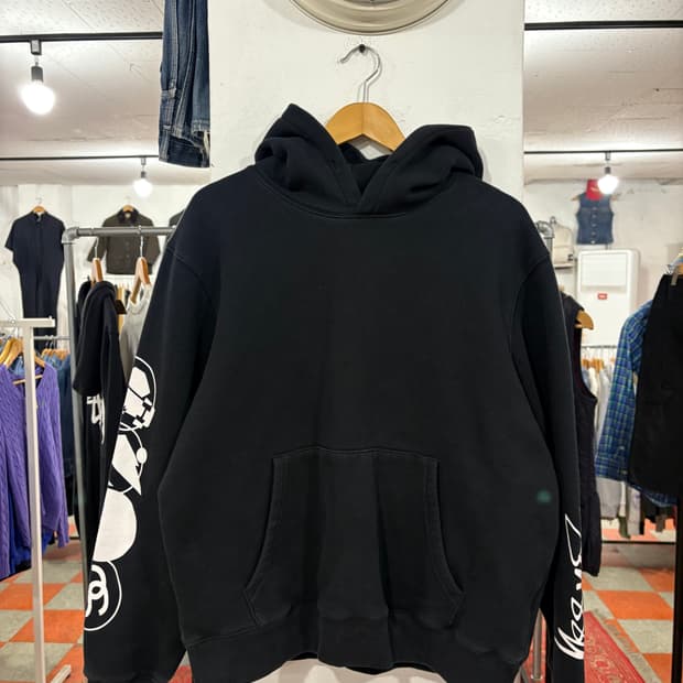 스투시 팔레터링 후디