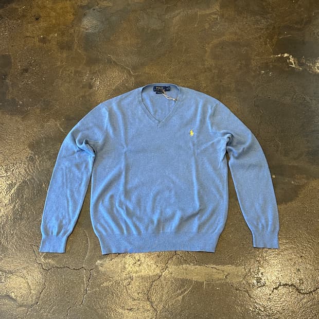 폴로 랄프로렌 브이넥 니트 S