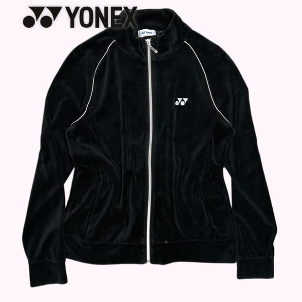 black velvet logo zip-up