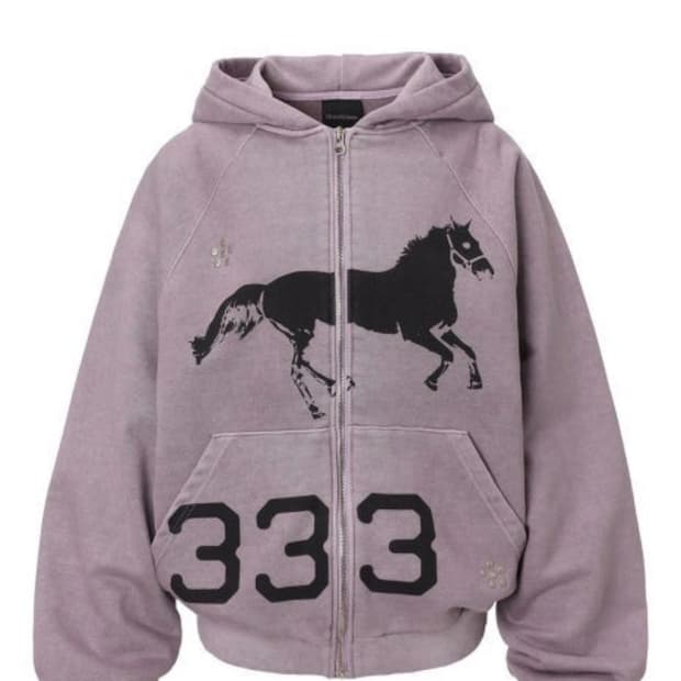 쓰리타임즈 미드나잇 스터드 후디 후드집업 퍼플