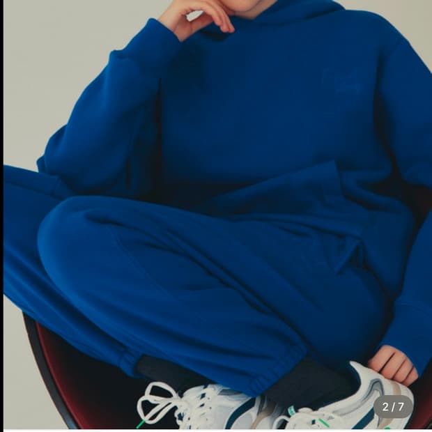 에디션비 후드티 블루 새상품 s 기모있음
