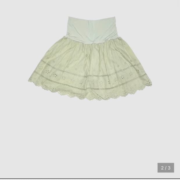 인앤양인하모니 Frill mini skirt, melon
