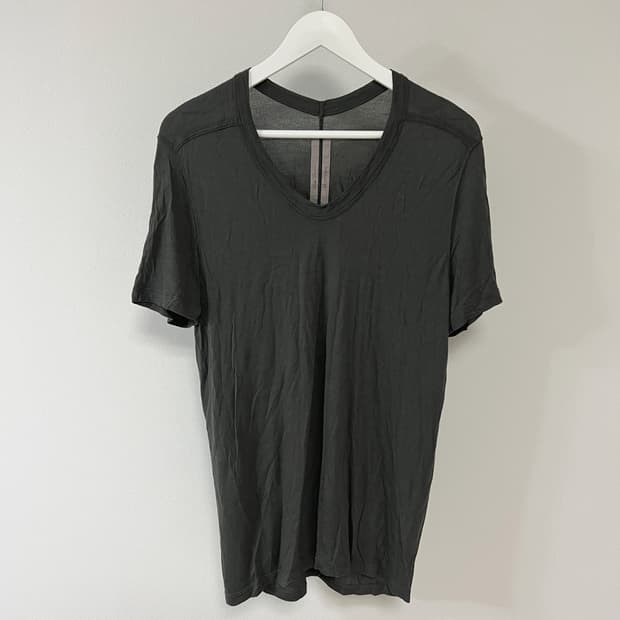 릭오웬스 14FW "MOODY" 절개 티셔츠 다크 더스트