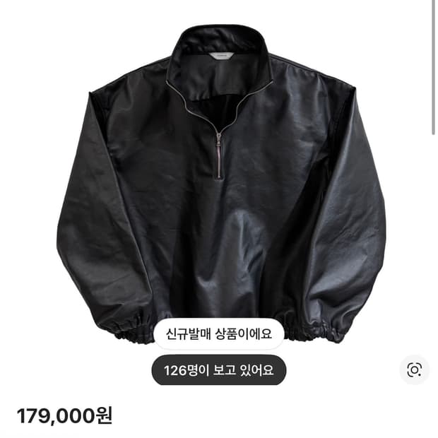 [2] 논노드 하프 집 코티드 데님 블랙