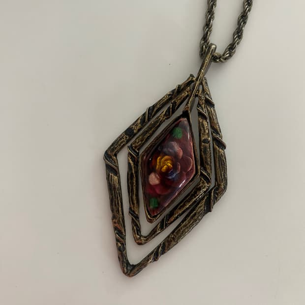 빈티지 칠보 팬던트 목걸이