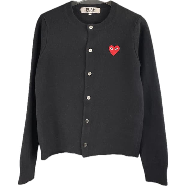 [M] 꼼데가르송 레드와펜 여성 울 가디건