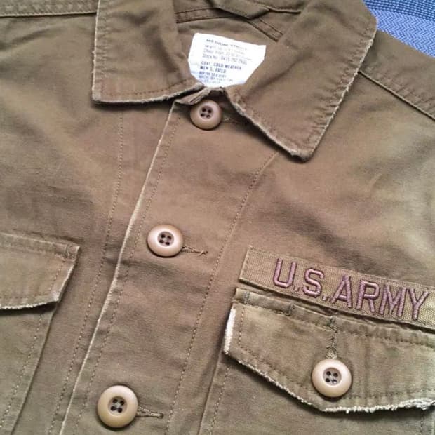 [Vintage] HOUSTON 밀리터리 US ARMY 셔츠