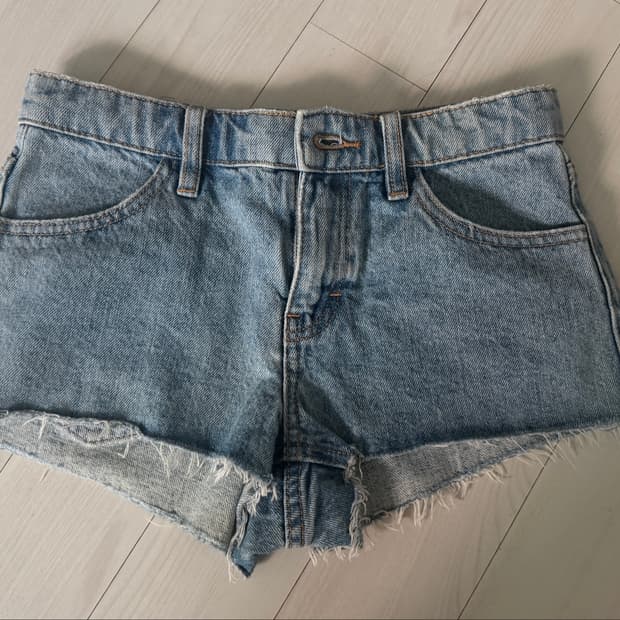 topshop 로우라이즈 데님쇼츠