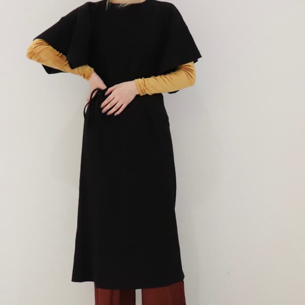 베이스레인지 Baserange Clair Dress  Black/S