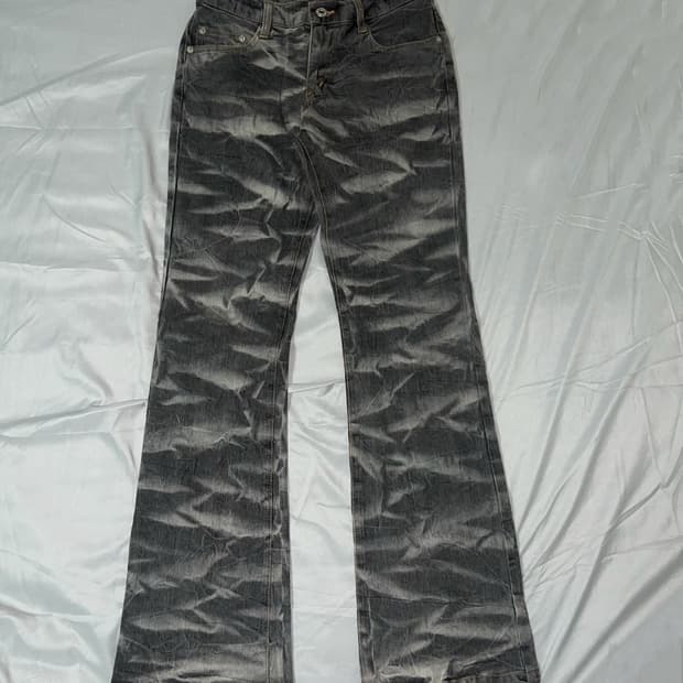 ✨vintage gray detail pants 크랙 워싱 y2k✨