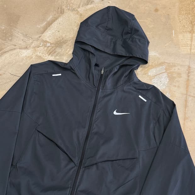 XL 나이키 러닝 챠콜 후드 바람막이