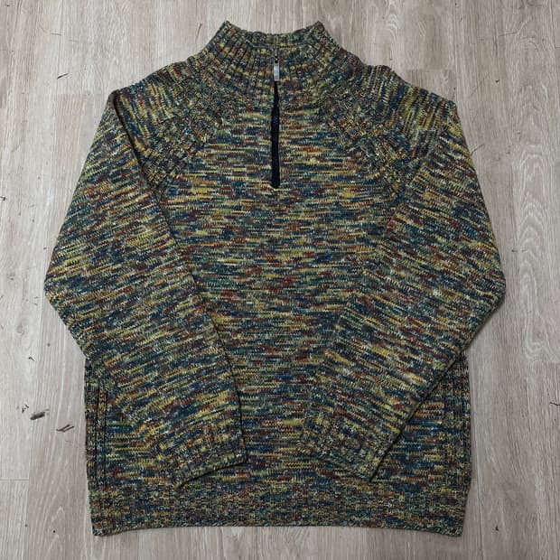 데님 903 남성 반집업 니트 M/95