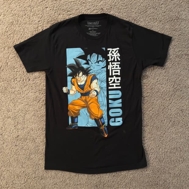빈티지 드래곤볼z 손오공 티셔츠