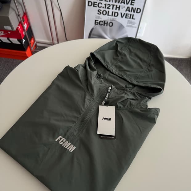 언박싱제품💨FCMM 클럽 팀 하프집 후디 윈드브레이커 XL