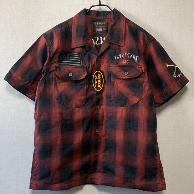 Vanson 반팔 셔츠 XL