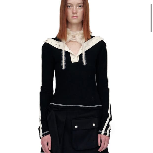 CERRIC COLOR SNAP BUTTON TOP