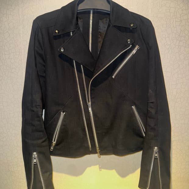 Julius 아카이브 3Way Zip Moto 라이더 자켓 105