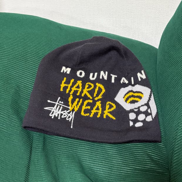 스투시 x 마운틴 하드웨어 메리노 울 스컬캡