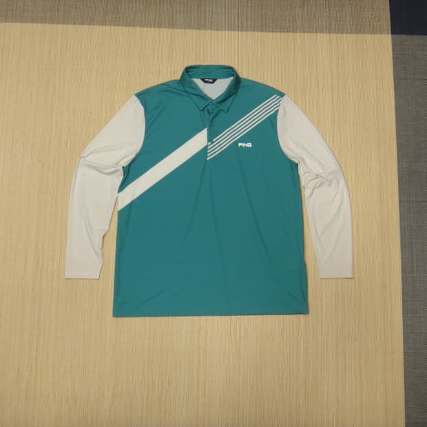 (2XL) 핑 골프 남성 카라넥 긴팔 스판 티셔츠