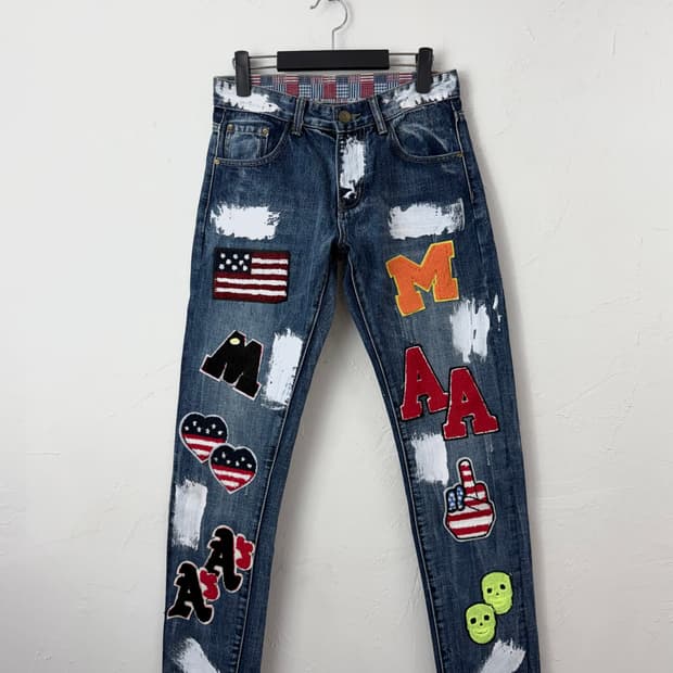 빈티지 패치 커스텀 징