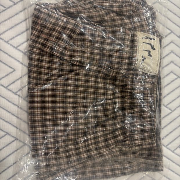 빨간스쿨 브라운 체크 팬티