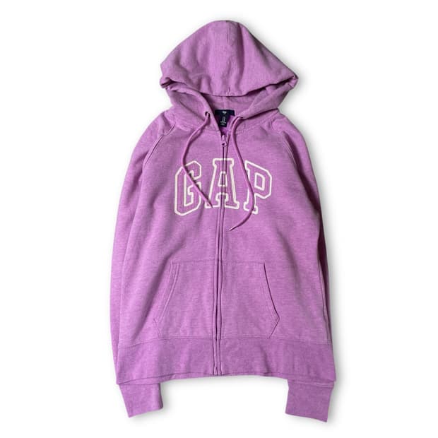 갭 연보라핑크 후드 집업 M