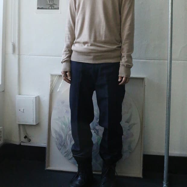 준야 와타나베 네이비 트라우저