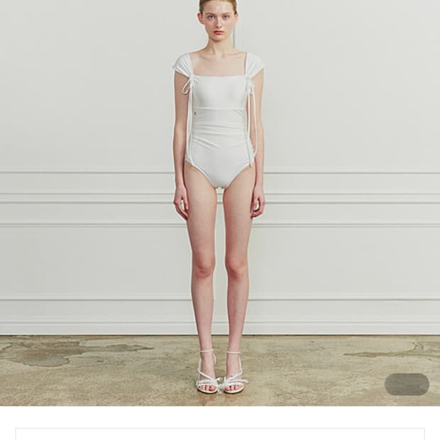 [새상품] 페오플 DEW COWL SWIMSUIT white (M)