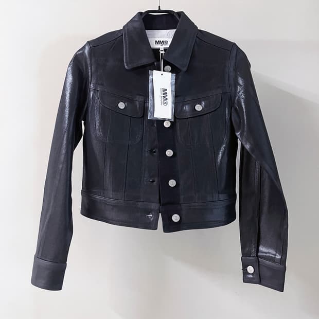 마르지엘라 MM6 왁싱 데님 자켓