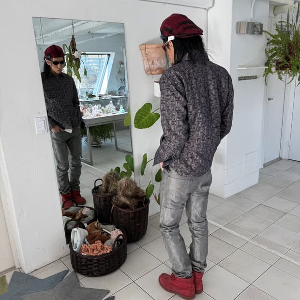 jacquard padded jacket