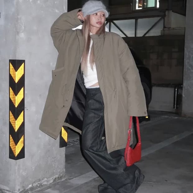 위위미유 롱 피쉬테일 패딩(텍ㅇ)