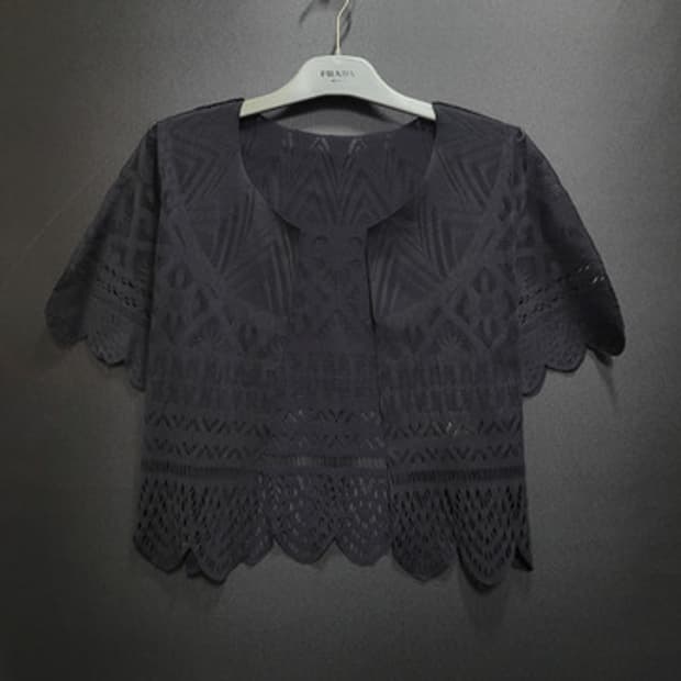 PLEATS PLEASE 플리츠플리즈 시스룩 오픈 가디건