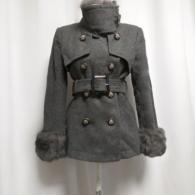 빈티지 코트 오네갸루 히메로맨틱 긱시크 공겜여주 헤이세이 y2k자켓 펑크