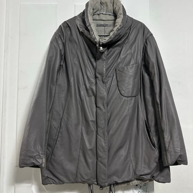 트렌짓 쉽스킨 레더 자켓