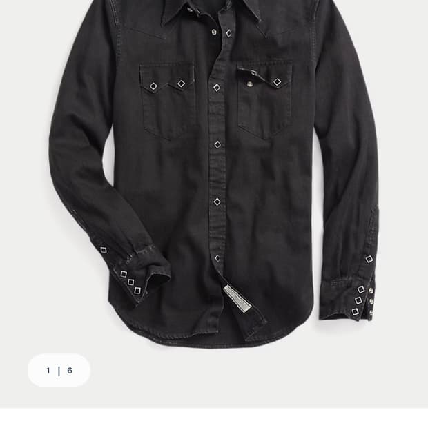 RRL 웨스턴 슬림 셔츠 XL