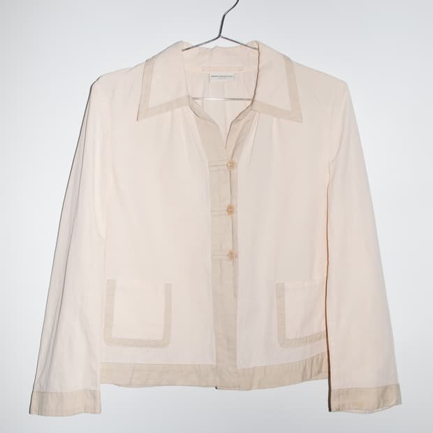 Cotton Linen Trim Jacket