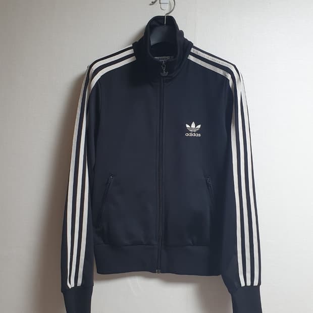 아디다스 빅로고 파이어버드 져지 블랙 90