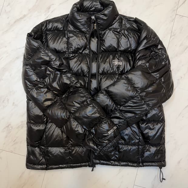 [L] 스투시 미드웨이트 패딩 블랙