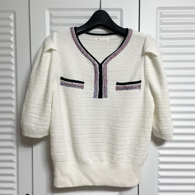 잇미샤 반팔 니트