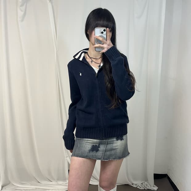 Polo Ralph Lauren navy zip-up