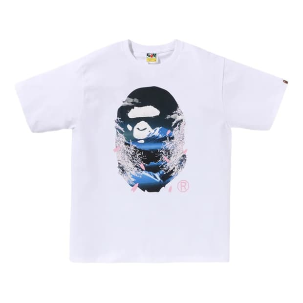 베이프 사쿠라 포토 에이프 헤드 티셔츠