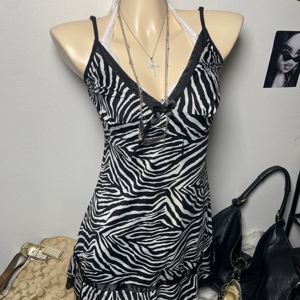 Zebra 갸루 원피스