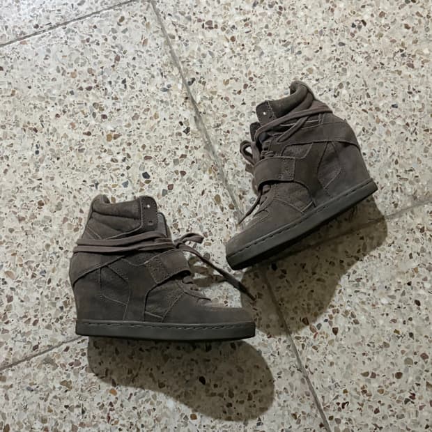 [36] Ash 보위 애쉬그레이 웨지힐 스니커즈