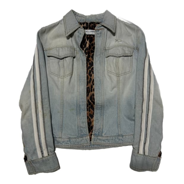 “Dolce&Gabbna” Distressed Denim Jacket