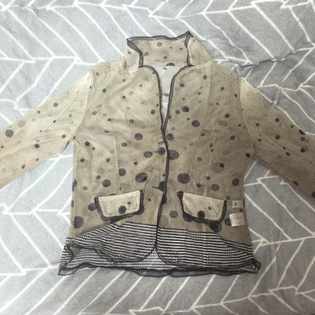 Se ce Se 망사 긴팔 자켓 2버튼