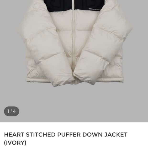 더뮤지엄비지터 패딩 새상품